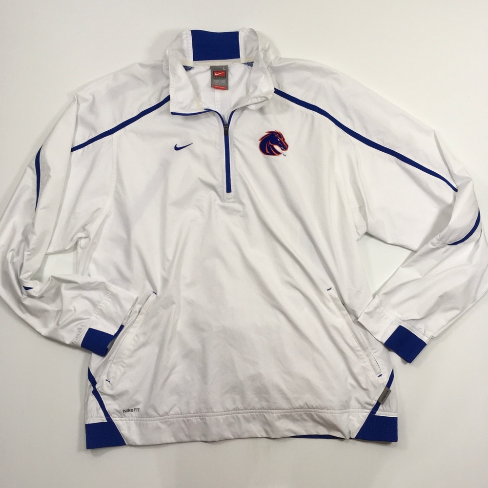 Nike Team | Boise State White Wind Break Pull Over - Picture 2 of 6